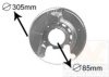 VAN WEZEL 0620371 Splash Panel, brake disc